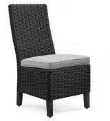 Beachcroft Black/Light Gray Outdoor Dining Table and 6 Chairs by Ashley at Eve Furniture