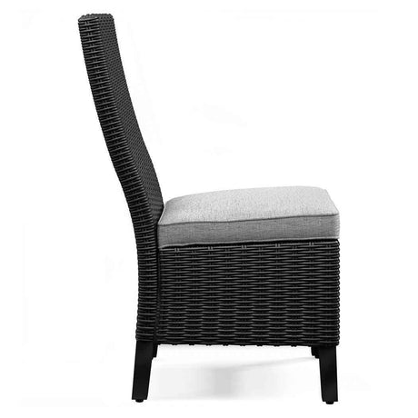 Beachcroft Black/Light Gray Outdoor Dining Table and 6 Chairs by Ashley at Eve Furniture