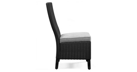 Beachcroft Black/Light Gray Outdoor Dining Table and 6 Chairs by Ashley at Eve Furniture