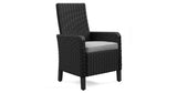 Beachcroft Black/Light Gray Outdoor Dining Table and 6 Chairs by Ashley at Eve Furniture