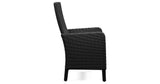 Beachcroft Black/Light Gray Outdoor Dining Table and 6 Chairs by Ashley at Eve Furniture