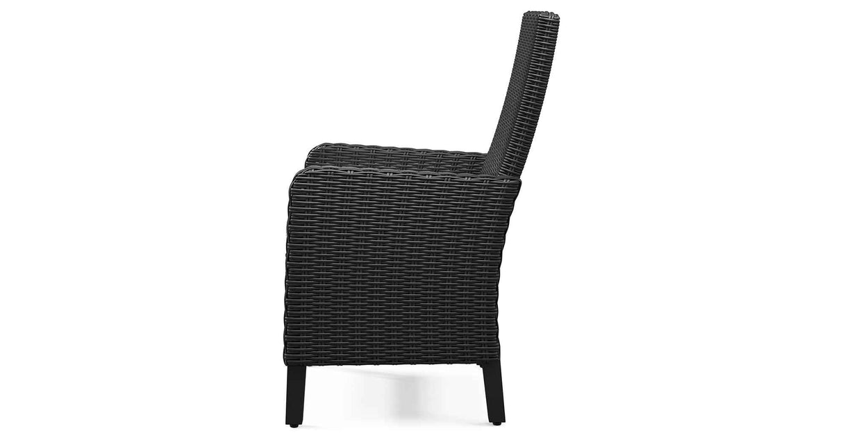 Beachcroft Black/Light Gray Outdoor Dining Table and 6 Chairs by Ashley at Eve Furniture