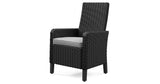 Beachcroft Black/Light Gray Outdoor Dining Table and 6 Chairs by Ashley at Eve Furniture