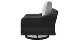 Beachcroft Black/Light Gray Outdoor Fire Pit Table and 4 Chairs by Ashley at Eve Furniture