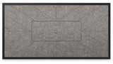 Beachcroft Black/Light Gray Outdoor Fire Pit Table and 4 Chairs by Ashley at Eve Furniture