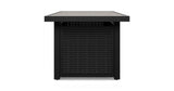 Beachcroft Black/Light Gray Outdoor Fire Pit Table and 4 Chairs by Ashley at Eve Furniture