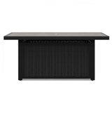 Beachcroft Black/Light Gray Outdoor Fire Pit Table by Ashley at Eve Furniture