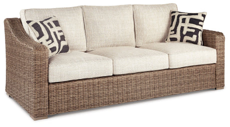 Beachcroft Outdoor Sofa with 2 Lounge Chairs in Beige