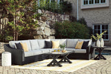 Beachcroft Black 4-Piece Outdoor Sectional by Ashley at Eve Furniture