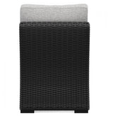 Beachcroft Black/Light Gray Outdoor Armless Chair by Ashley at Eve Furniture