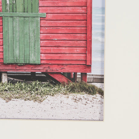 Beachfront Cabin by Shot By Clint Framed Photo Print Matted Under Glass by Mercana at Eve Furniture