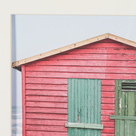 Beachfront Cabin by Shot By Clint Framed Photo Print Matted Under Glass by Mercana at Eve Furniture