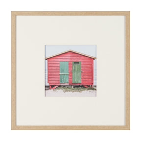 Beachfront Cabin by Shot By Clint Framed Photo Print Matted Under Glass by Mercana at Eve Furniture