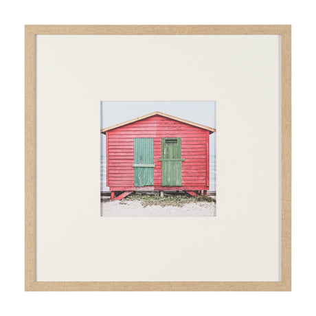 Beachfront Cabin by Shot By Clint Framed Photo Print Matted Under Glass by Mercana at Eve Furniture