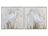 Beachin' Egrets White/Natural Canvas by Crestview at Eve Furniture