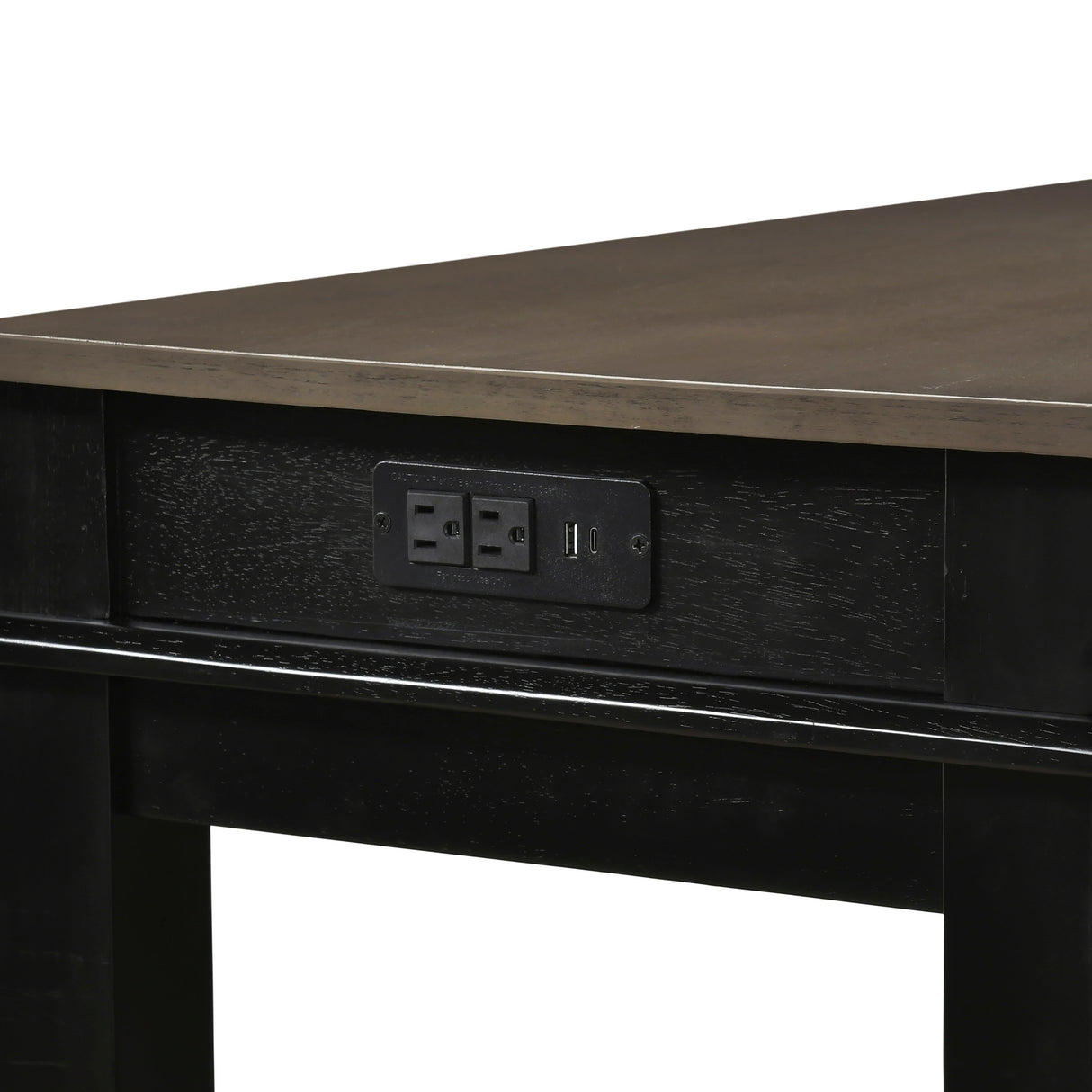 Beacon Walnut/Black 4-Piece Counter Height Set by Homelegance at Eve Furniture