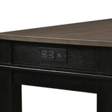 Beacon Walnut/Black 4-Piece Counter Height Set by Homelegance at Eve Furniture