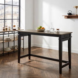 Beacon Walnut/Black 4-Piece Counter Height Set by Homelegance at Eve Furniture