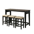 Beacon Walnut/Black 4-Piece Counter Height Set by Homelegance at Eve Furniture