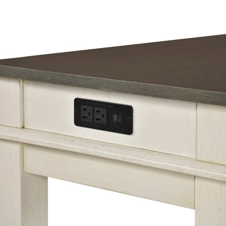 Beacon Walnut/Buttermilk 4-Piece Counter Height Set by Homelegance at Eve Furniture