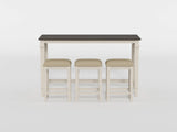 Beacon Walnut/Buttermilk 4-Piece Counter Height Set by Homelegance at Eve Furniture