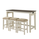 Beacon Walnut/Buttermilk 4-Piece Counter Height Set by Homelegance at Eve Furniture