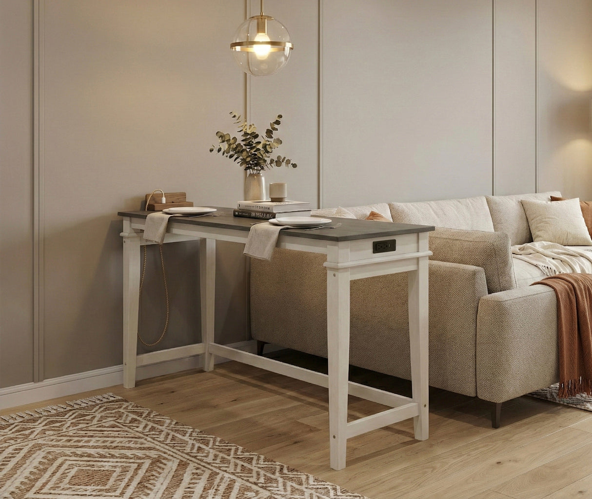 Beacon Walnut/Buttermilk 4-Piece Counter Height Set by Homelegance at Eve Furniture