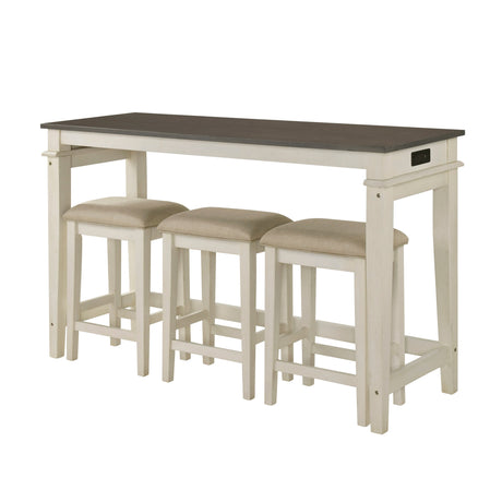 Beacon Walnut/Buttermilk 4-Piece Counter Height Set by Homelegance at Eve Furniture