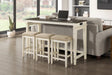 Beacon Walnut/Buttermilk 4-Piece Counter Height Set by Homelegance at Eve Furniture