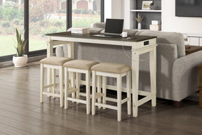Beacon Walnut/Buttermilk 4-Piece Counter Height Set by Homelegance at Eve Furniture