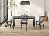 Beale Black 7-Piece Dining Room Set by Furniture of America at Eve Furniture