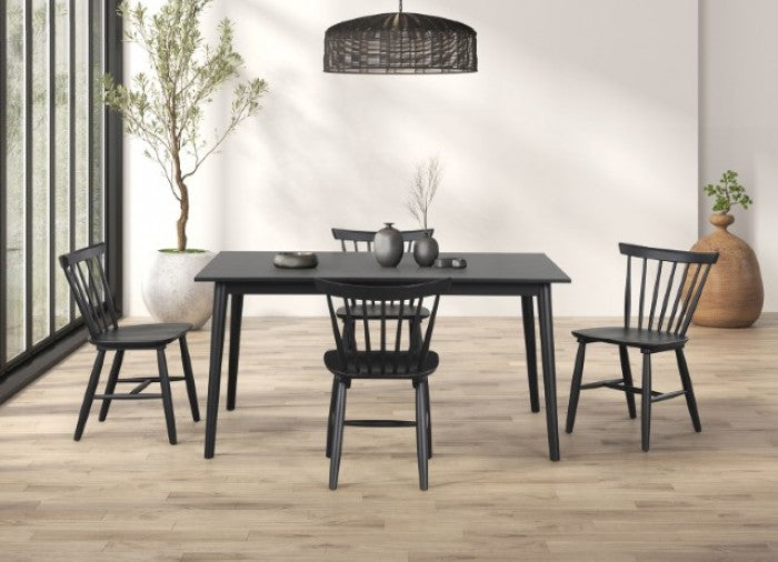 Beale Black 7-Piece Dining Room Set by Furniture of America at Eve Furniture