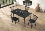 Beale Black 7-Piece Dining Room Set by Furniture of America at Eve Furniture
