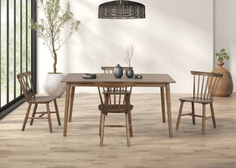Beale Walnut 7-Piece Dining Room Set by Furniture of America at Eve Furniture