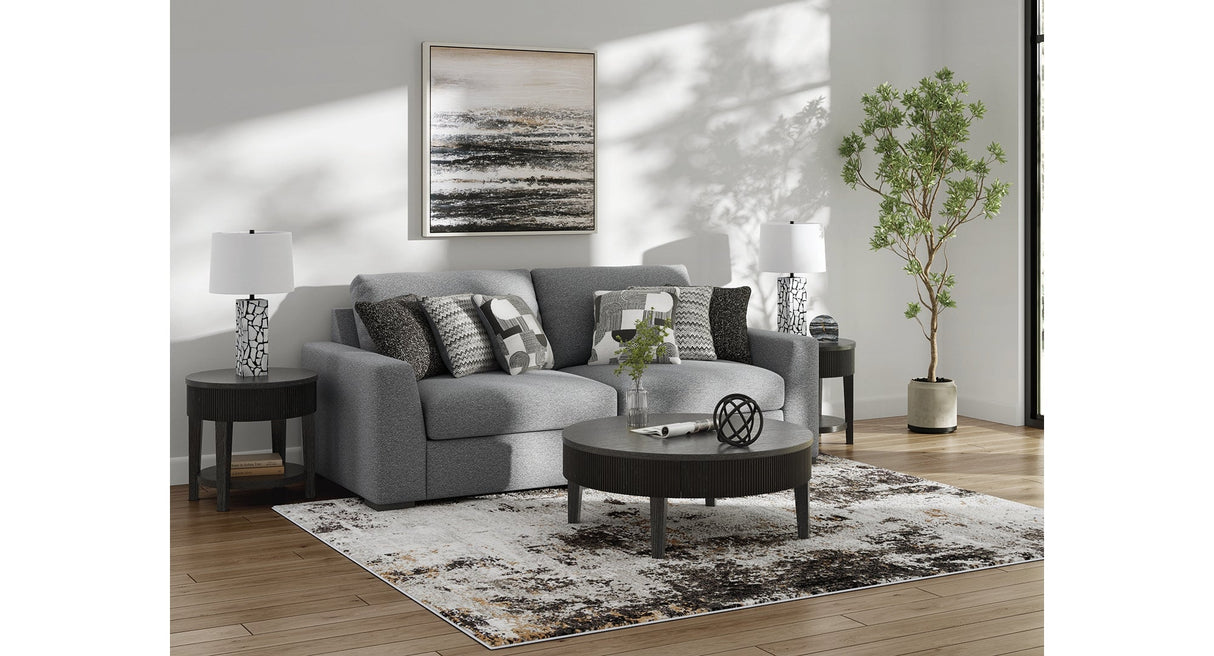 Bealton Salt and Pepper 2-Piece Sectional Loveseat