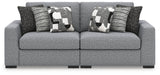 Bealton Salt and Pepper 2-Piece Sectional Loveseat