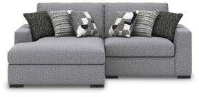 Bealton Salt and Pepper 2-Piece Sectional with LAF Chaise by Ashley at Eve Furniture