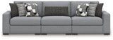 Bealton Salt and Pepper 3-Piece Sectional Sofa