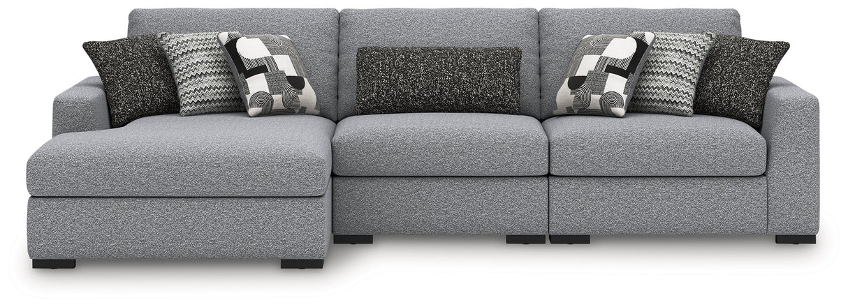 Bealton Salt and Pepper 3-Piece Sectional with LAF Chaise