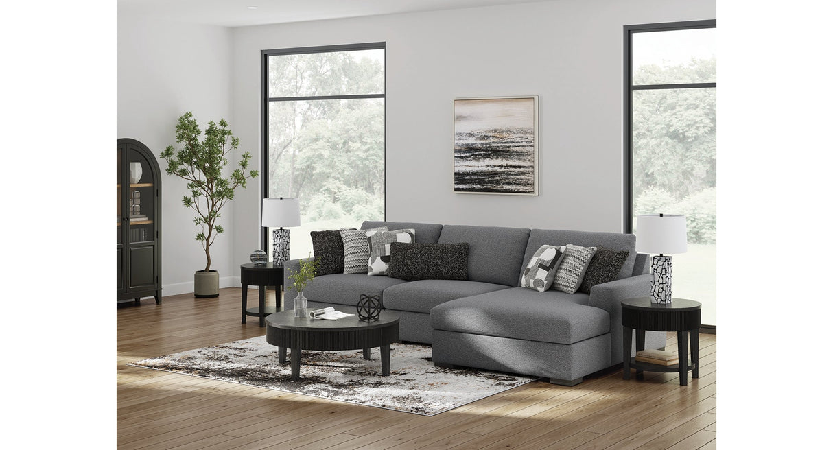 Bealton Salt and Pepper 3-Piece Sectional with RAF Chaise