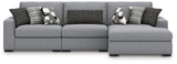 Bealton Salt and Pepper 3-Piece Sectional with RAF Chaise