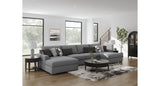 Bealton Salt and Pepper 4-Piece Sectional with Double Chaise