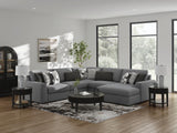 Bealton Salt and Pepper 5-Piece Sectional with RAF Chaise