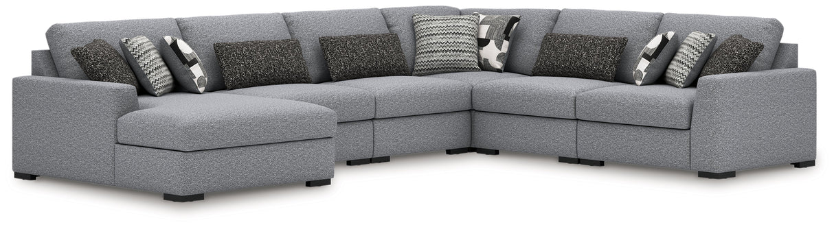 Bealton Salt and Pepper 6-Piece Sectional with LAF Chaise