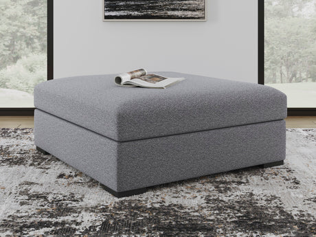 Bealton Salt and Pepper Oversized Accent Ottoman by Ashley at Eve Furniture