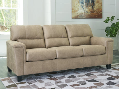 Beamer Sand Sofa by Ashley at Eve Furniture