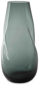 Beamund Teal Blue Vase by Ashley at Eve Furniture