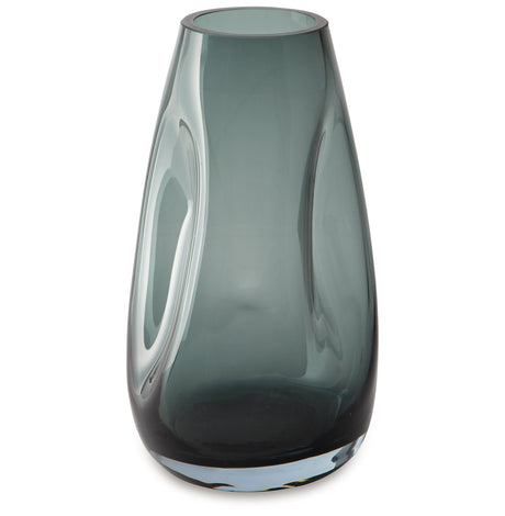 Beamund Teal Blue Vase by Ashley at Eve Furniture