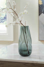 Beamund Teal Blue Vase by Ashley at Eve Furniture