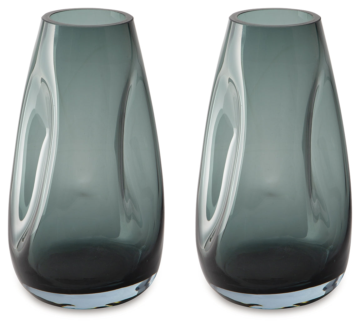 Beamund Teal Blue Vase by ASHLEY FURNITURE at Eve Furniture